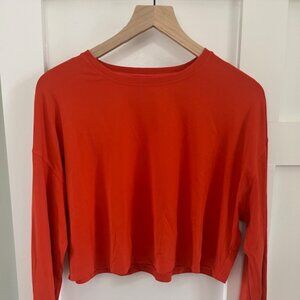 Lululemon Cropped Long-Sleeved Top